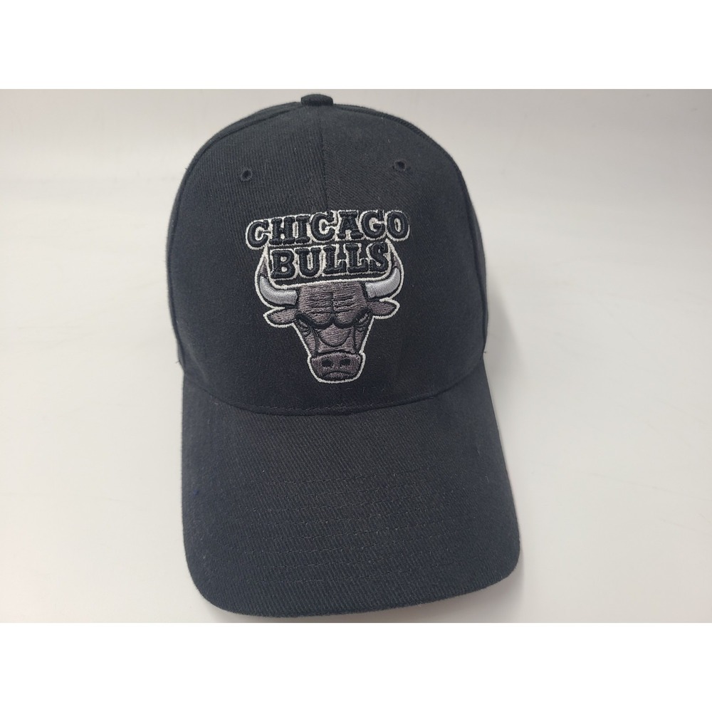 Vintage Chicago Bulls Twins Enterprise Adjustable Hat Cap Cotton Men NBA Black